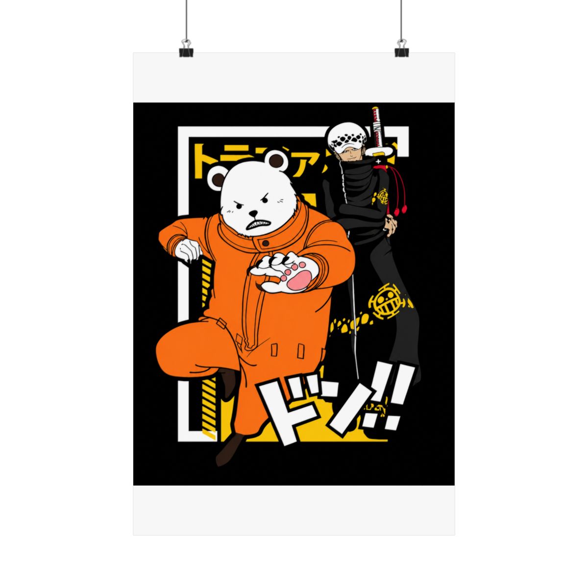 Polar Bear Hoodie Shirokuma Cafe Anime Retro Hoodies | One Piece - alternate angle 3, merchandise