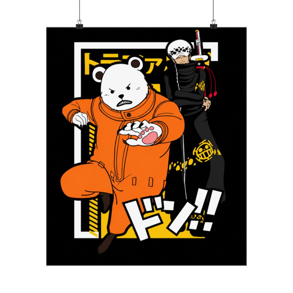 Polar Bear Hoodie Shirokuma Cafe Anime Retro Hoodies | One Piece - alternate angle 1, merchandise