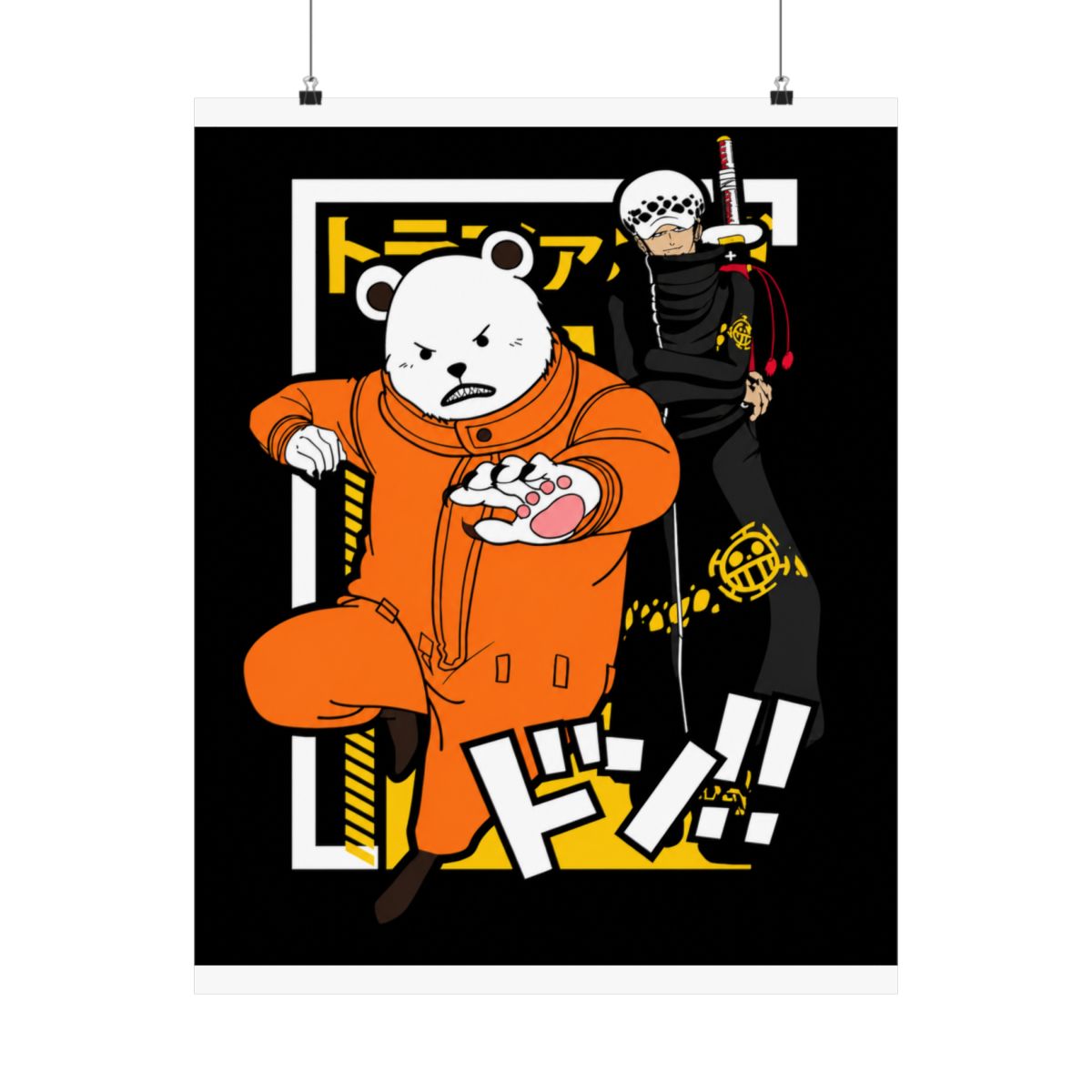 Polar Bear Hoodie Shirokuma Cafe Anime Retro Hoodies | One Piece - alternate angle 3, merchandise
