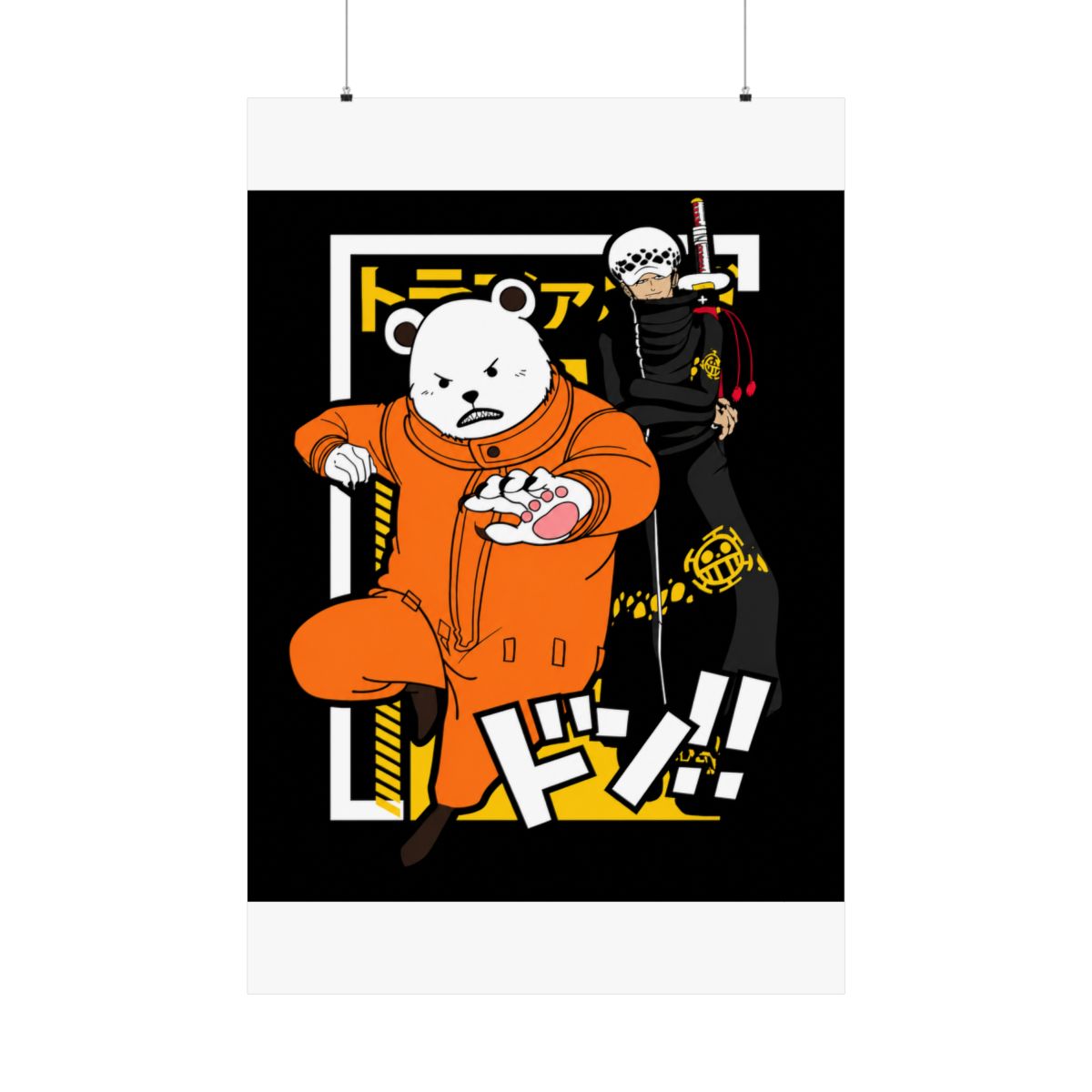 Polar Bear Hoodie Shirokuma Cafe Anime Retro Hoodies | One Piece - alternate angle 5, merchandise