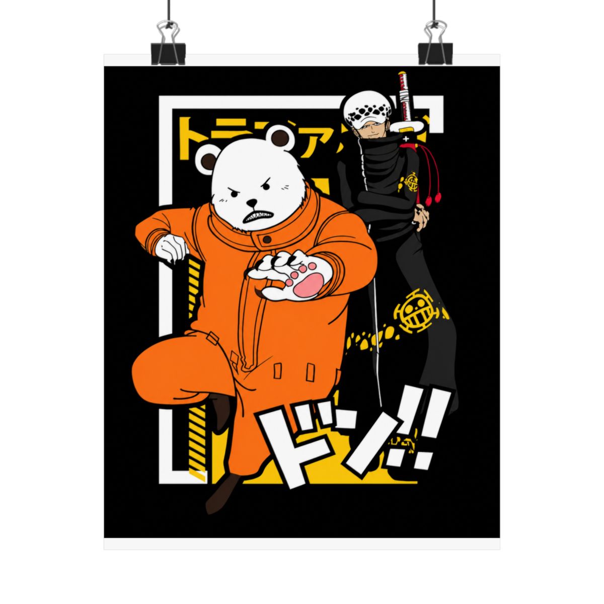 Polar Bear Hoodie Shirokuma Cafe Anime Retro Hoodies | One Piece - alternate angle 2, merchandise