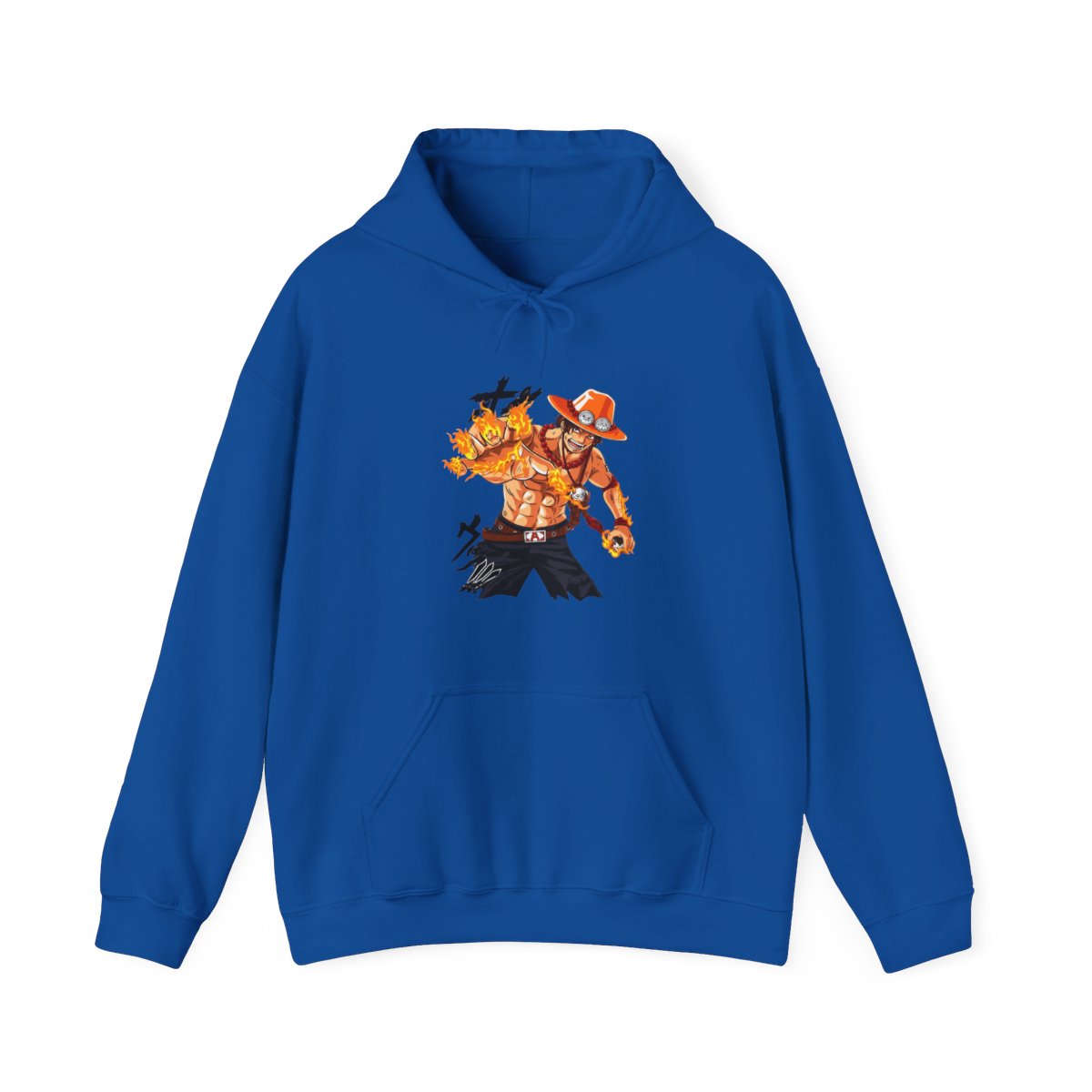 Portgas Ace Blaze Hoodie One Piece Ember Aura Flames - alternate angle 3, merchandise