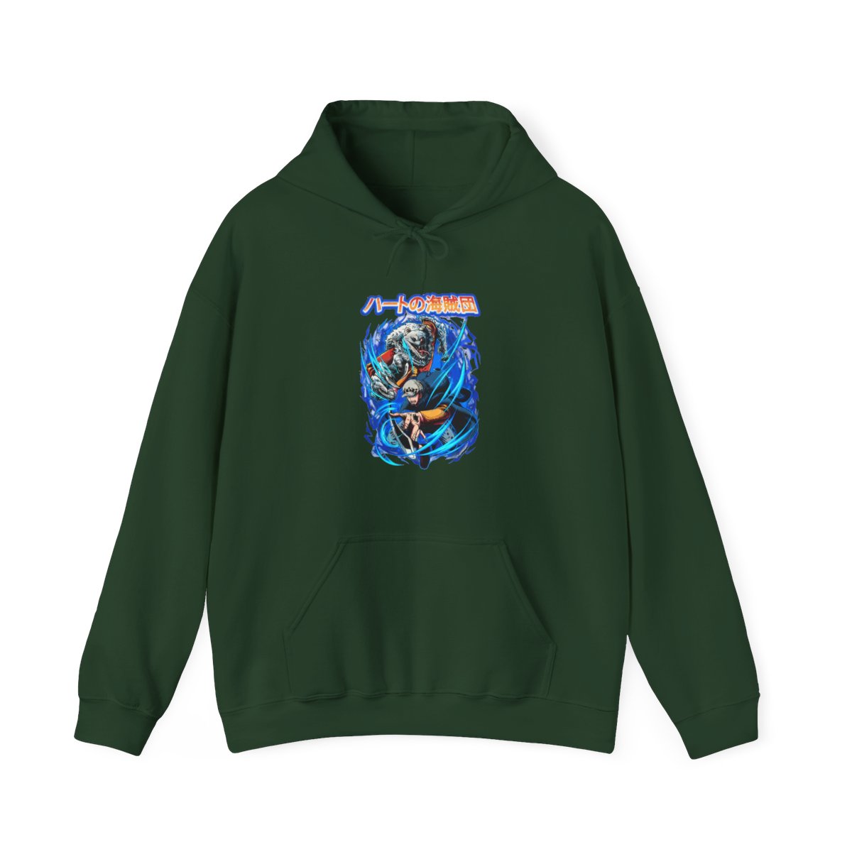Trafalgar Law & Bepo One Piece Heart Pirates Hoodie - alternate angle 2, merchandise