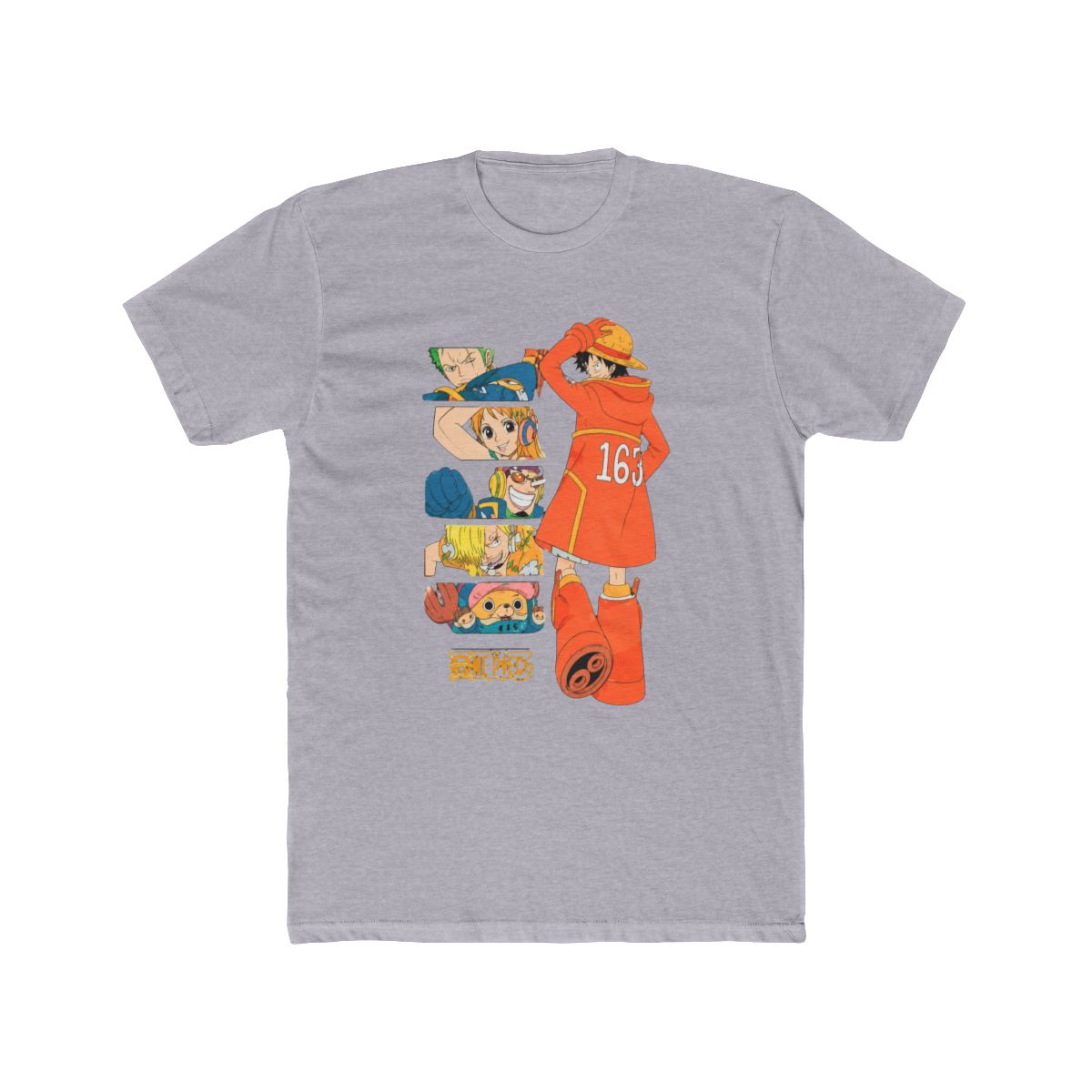 One Piece Luffy & Crew Egghead Panel T Shirt - alternate angle 2, merchandise