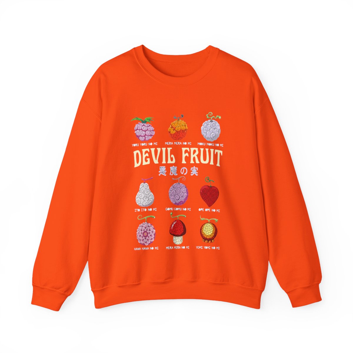 One Piece Devil Fruit List T-Shirts - alternate angle 4, merchandise