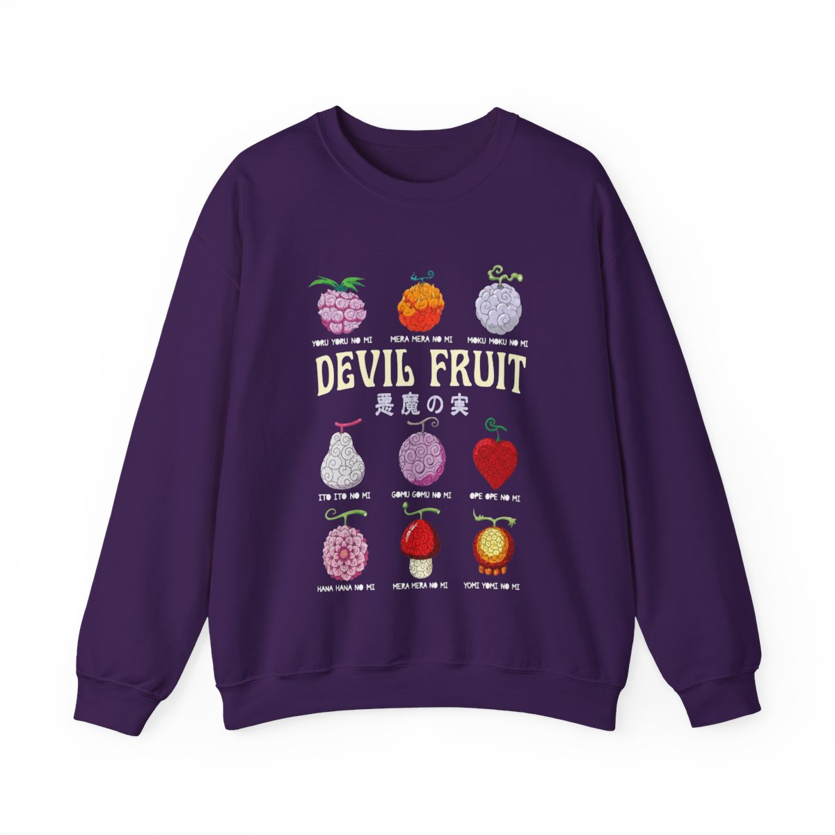One Piece Devil Fruit List T-Shirts - alternate angle 3, merchandise