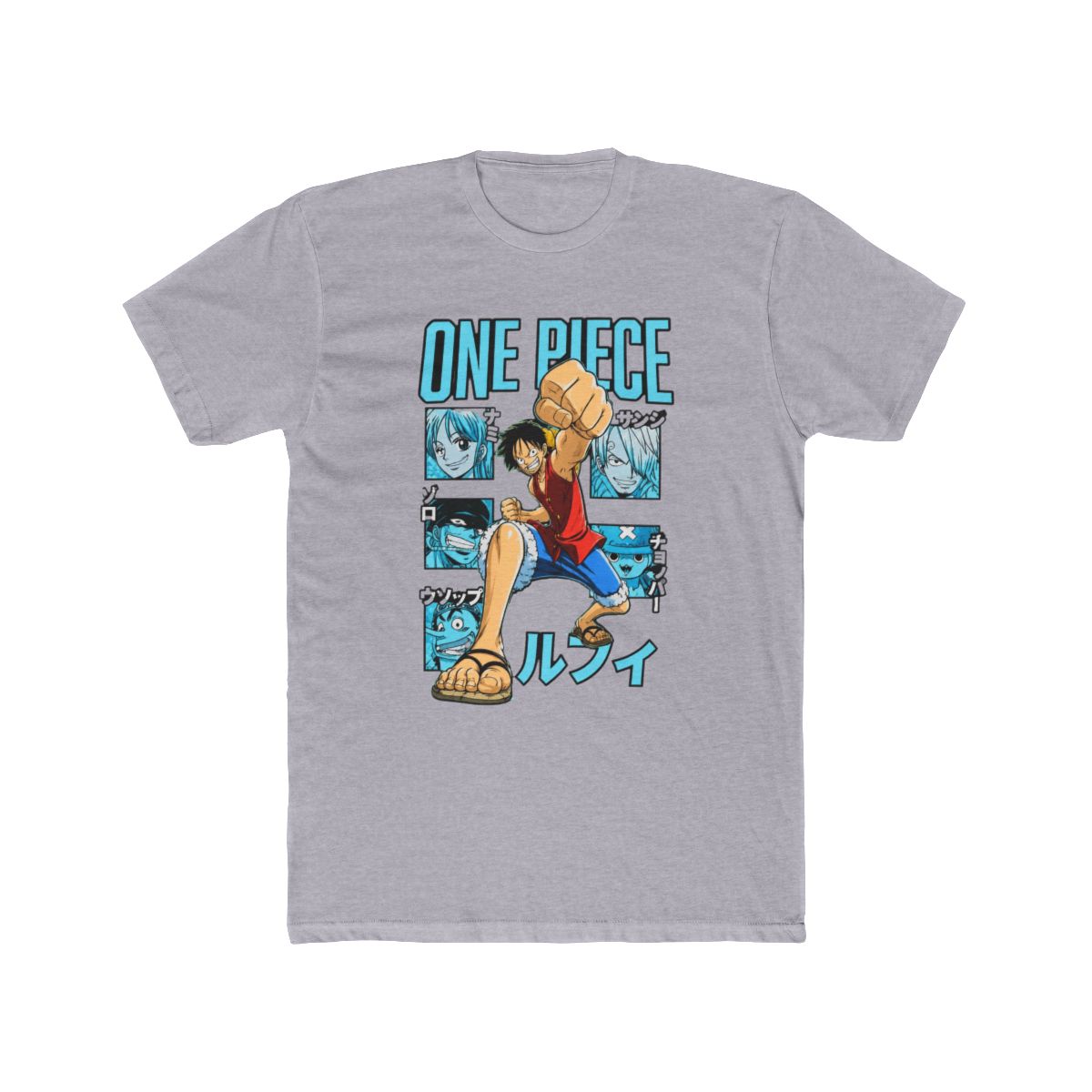 One Piece Straw Hats Blue Portraits T Shirt