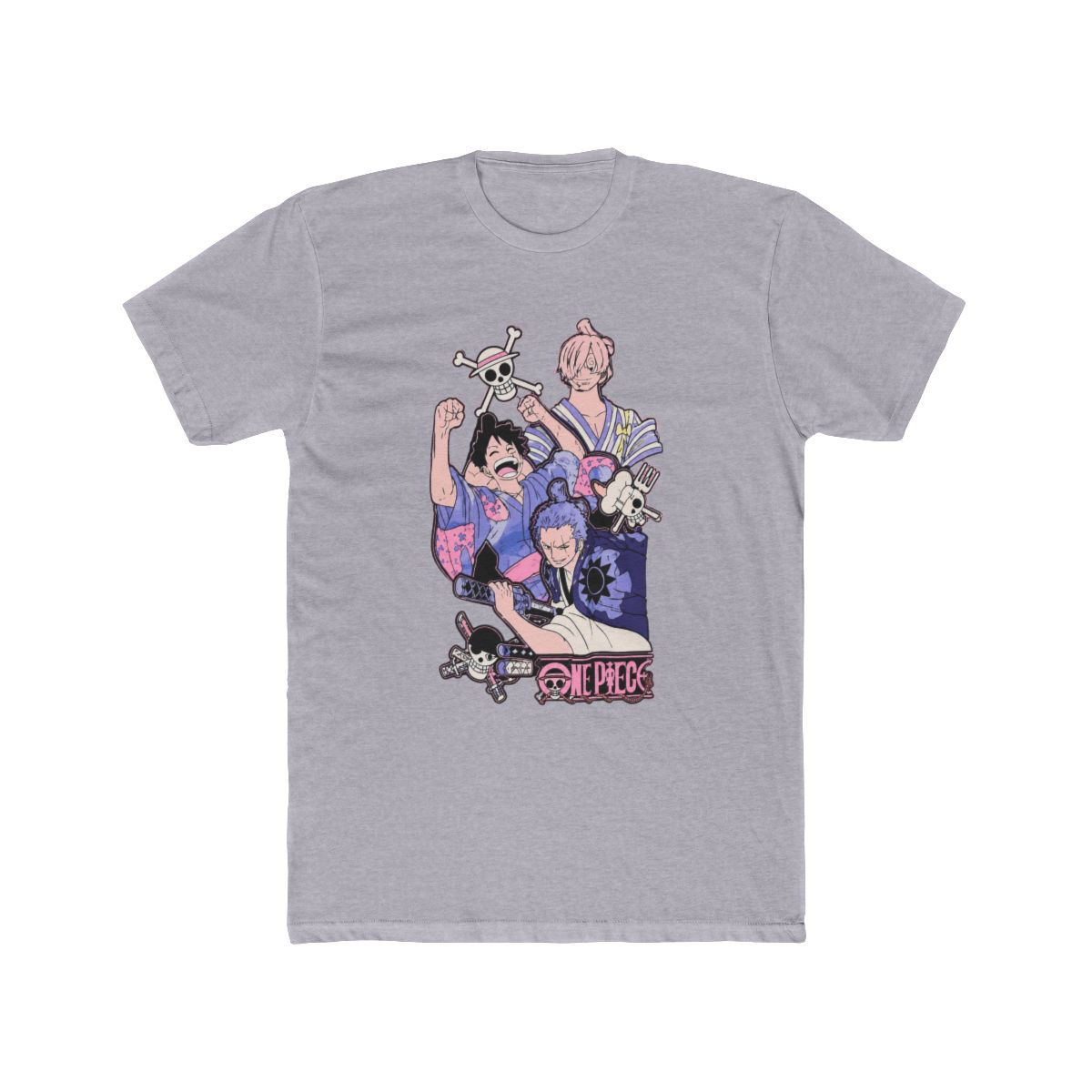 One Piece Trio Wano Glitter Print T Shirt