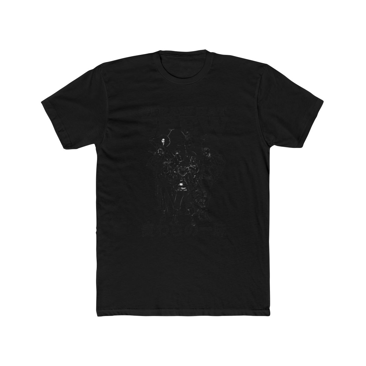 One Piece Black & White Straw Hats T Shirt