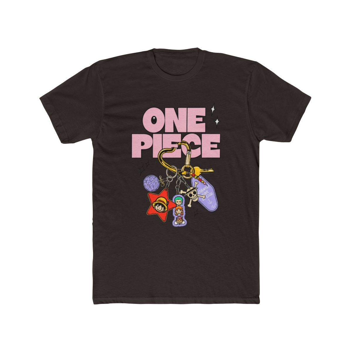 One Piece Group Trinket Charms T Shirt - alternate angle 2, merchandise