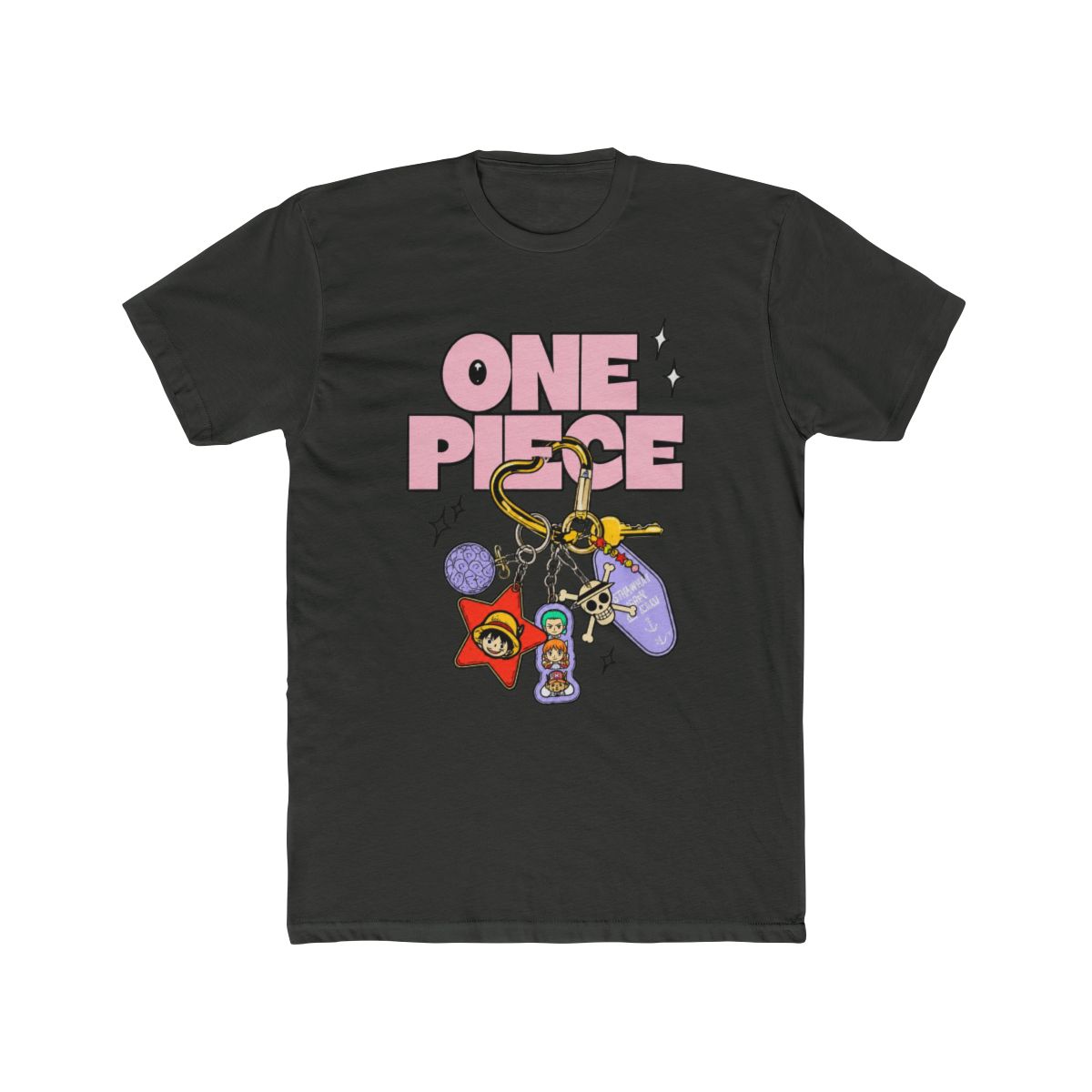 One Piece Group Trinket Charms T Shirt - alternate angle 5, merchandise