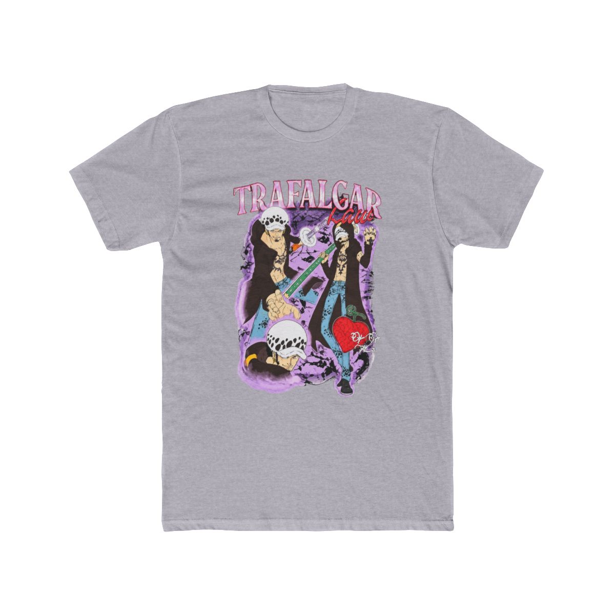 One Piece Trafalgar Law Collage T Shirt - alternate angle 3, merchandise