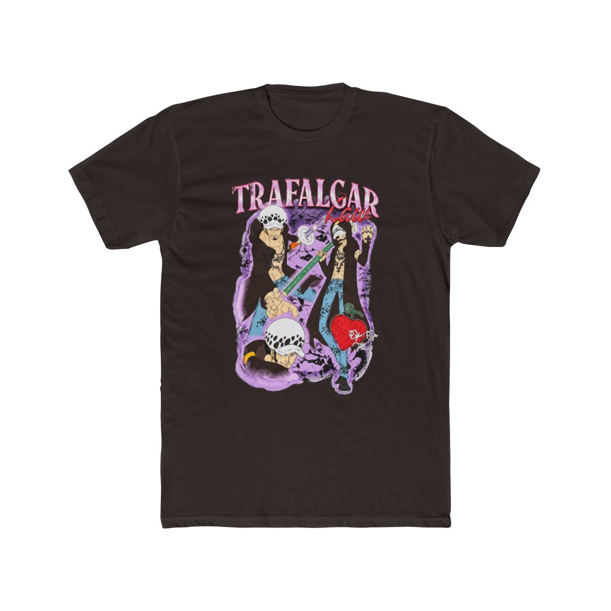 One Piece Trafalgar Law Collage T Shirt - alternate angle 5, merchandise