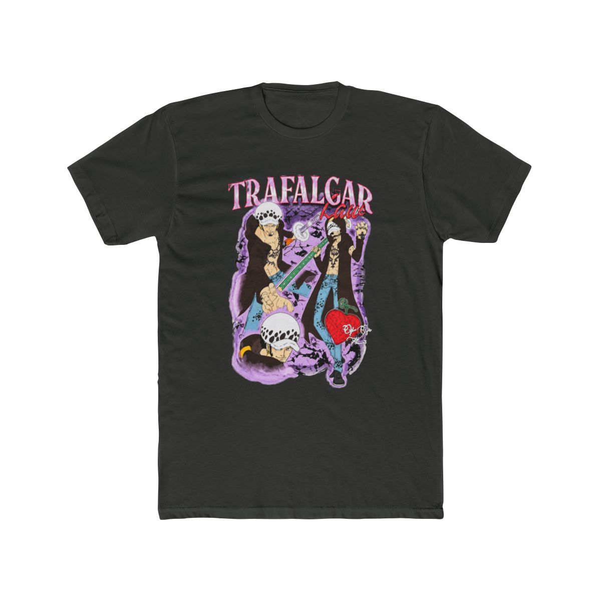 One Piece Trafalgar Law Collage T Shirt - alternate angle 2, merchandise