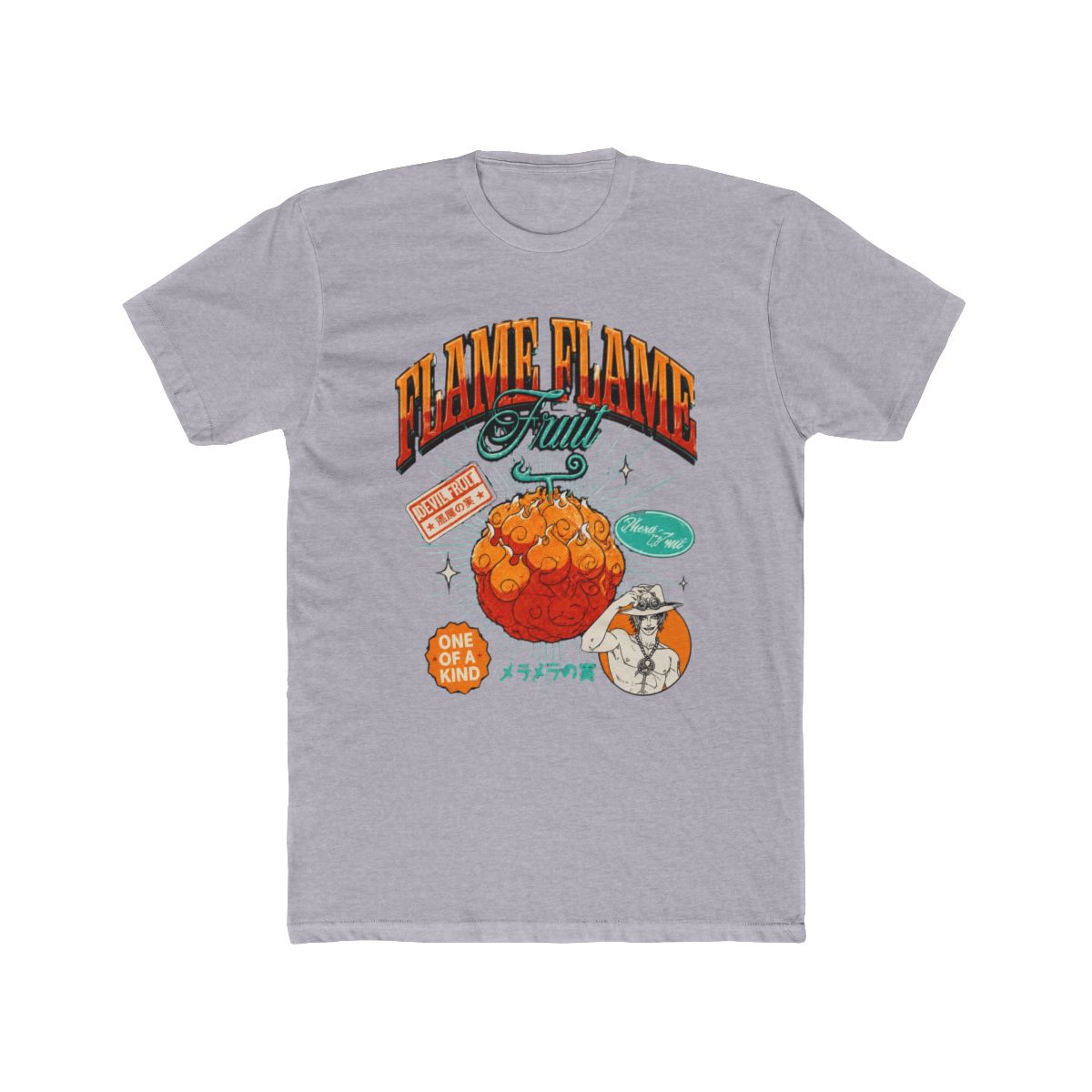 One Piece Flame-Flame Fruit Ace T Shirt - alternate angle 5, merchandise