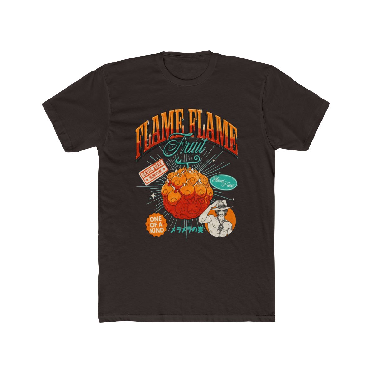 One Piece Flame-Flame Fruit Ace T Shirt - alternate angle 4, merchandise