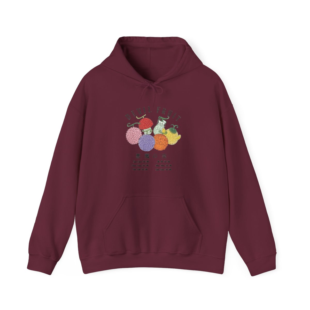One Piece Devil Fruit Thermal Girls Twofer Hoodie Plus Size - alternate angle 2, merchandise