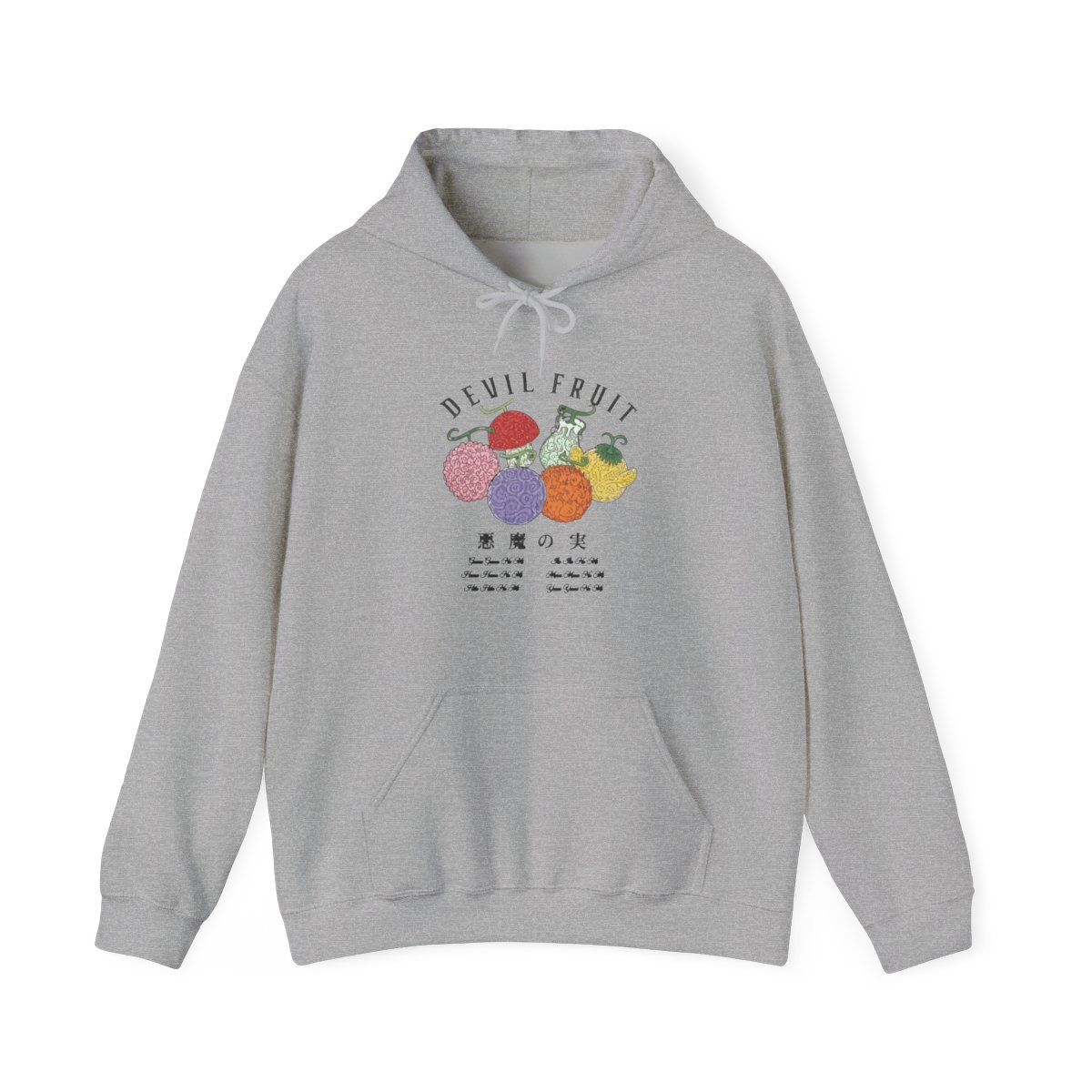 One Piece Devil Fruit Thermal Girls Twofer Hoodie Plus Size